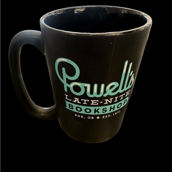 Powell's Late-Nite Coffee Mug Oregon PDX Black - Picture 2 of 2